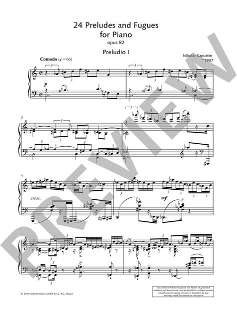  Twenty-Four Preludes And Fugues by Nikolai Kapustin